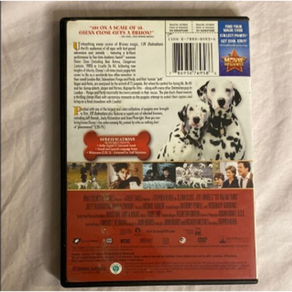 Disney 101 Dalmatians Live Action Glenn Close DVD Classic Movie Pre-Owned - Picture 5 of 5